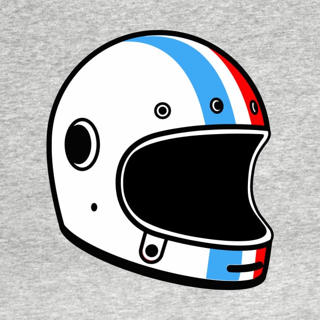 Race Car Driver Helmet by SLAG_Creative